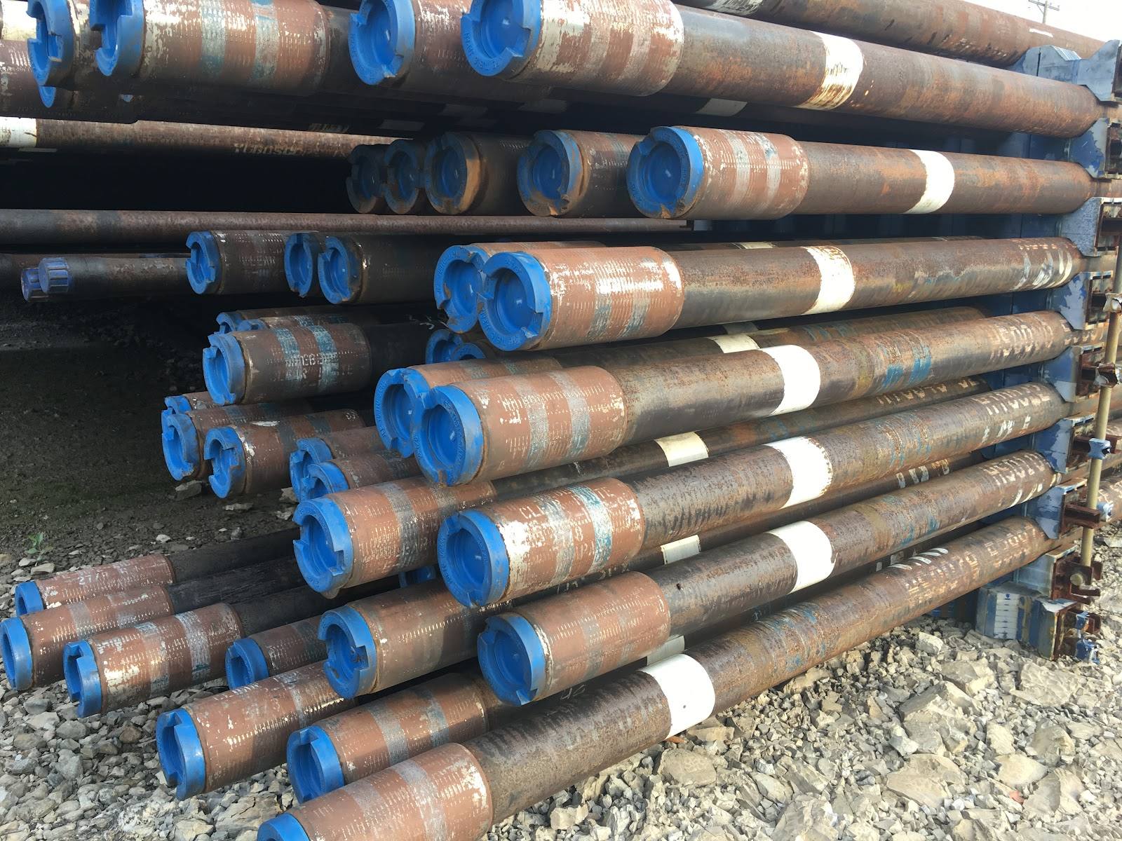 Casing stacked in the Martin Pipe yard